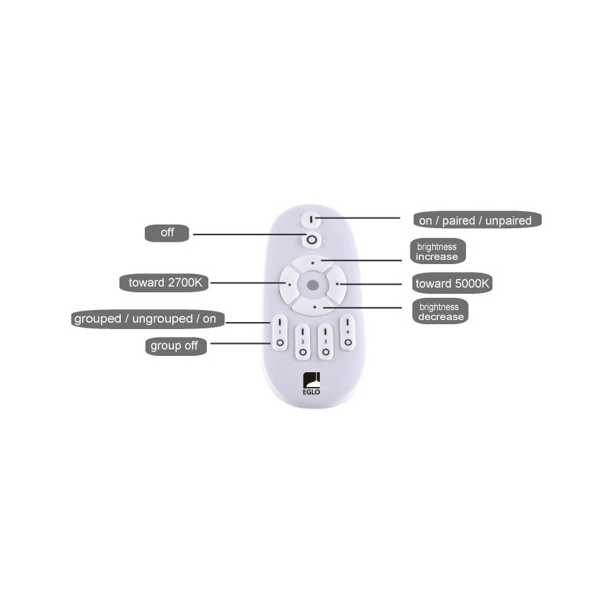 Eglo - LED Димируем панел BOTAZZO LED/25W/230V 2700-5000K + дистанционно