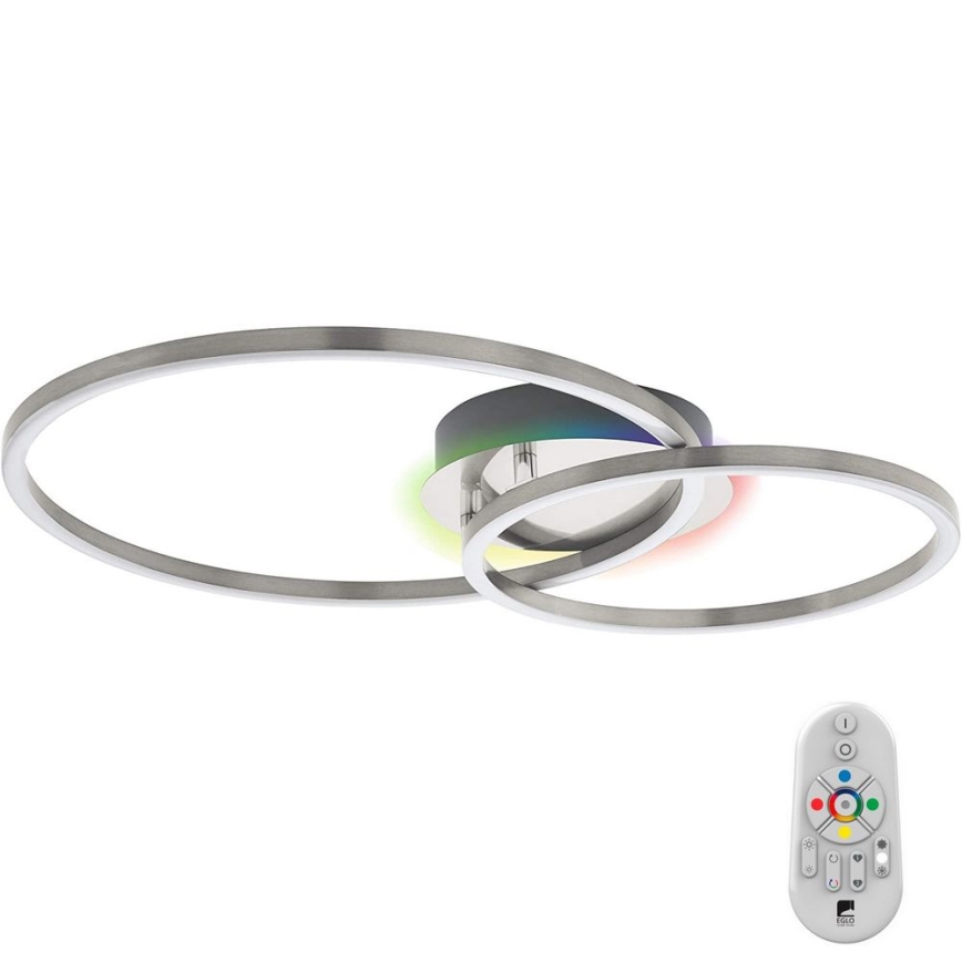 Eglo - LED RGB Димируем полилей за повърхностен монтаж LED/21,5W/230V 3000-6500K + дистанционно
