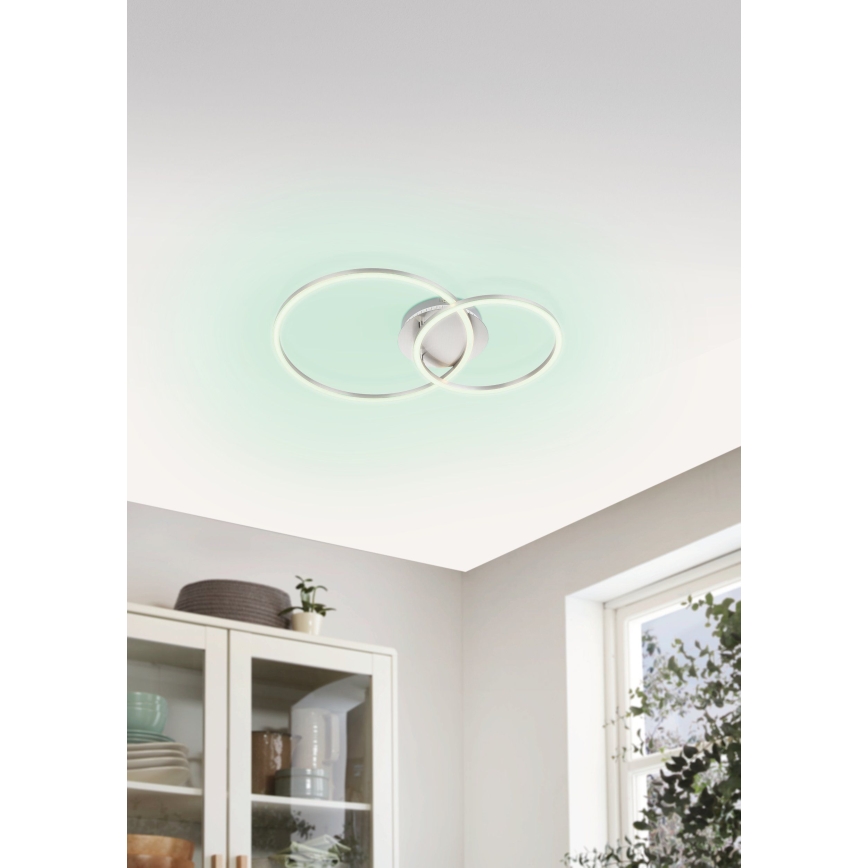 Eglo - LED RGB Димируем полилей за повърхностен монтаж LED/21,5W/230V 3000-6500K + дистанционно