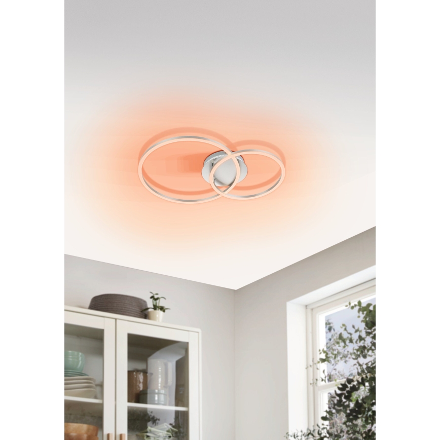 Eglo - LED RGB Димируем полилей за повърхностен монтаж LED/21,5W/230V 3000-6500K + дистанционно