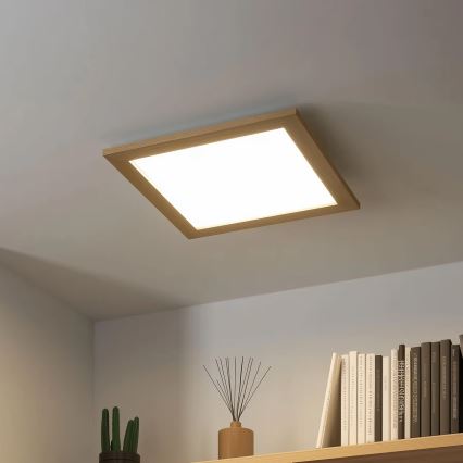 Eglo 75643 - LED таванно осветително тяло CALEMAR LED/19W/230V 4000K 43,7x43,7 см дъб