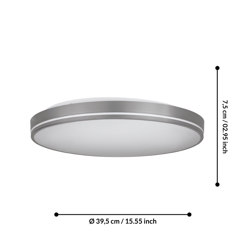 Eglo - LED Димируем плафон LED/22W/230V 3000-6500K + дистанционно