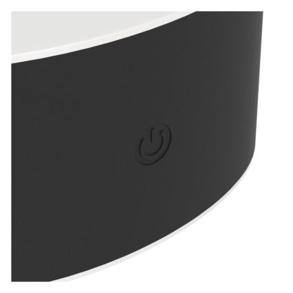 Eglo - LED димируемо зареждаемо сензорно външно стенно осветително тяло LED/5W/5V 2000 mAh 3000/4000/6500K IP44 черно