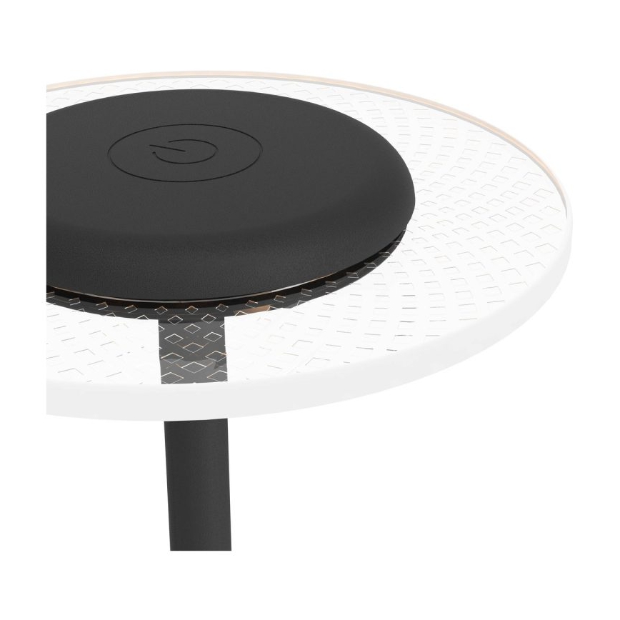 Eglo - LED RGBW димируема презареждаема сензорна настолна лампа LED/5V 2000 mAh черна