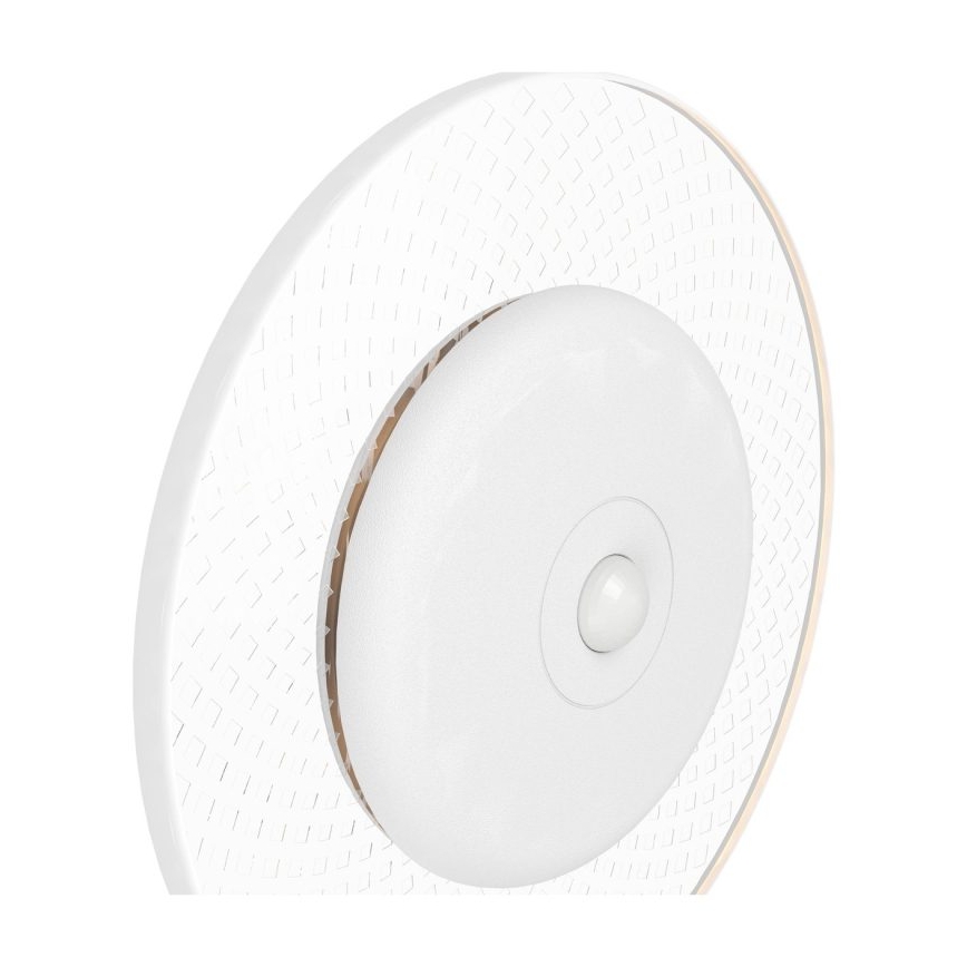 Eglo - LED RGBW димируемо презареждаемо стенно осветително тяло със сензор за движение и сумрак LED/5V 2000 mAh бяло + дистанционно управление