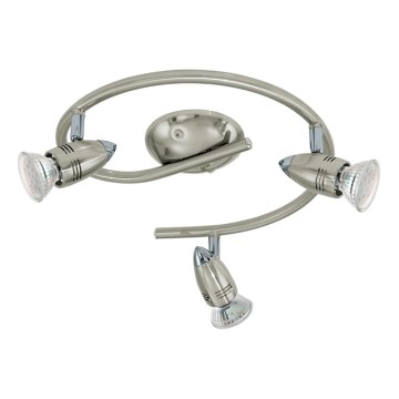Eglo 78024 - LED Стенен спот MAGNUM 3xGU10/3W/230V 3000K матов хром