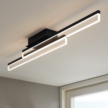 Eglo 780433 - LED таванно осветително тяло за баня YANGUAS 2xLED/11W/230V 3000K IP44 черно