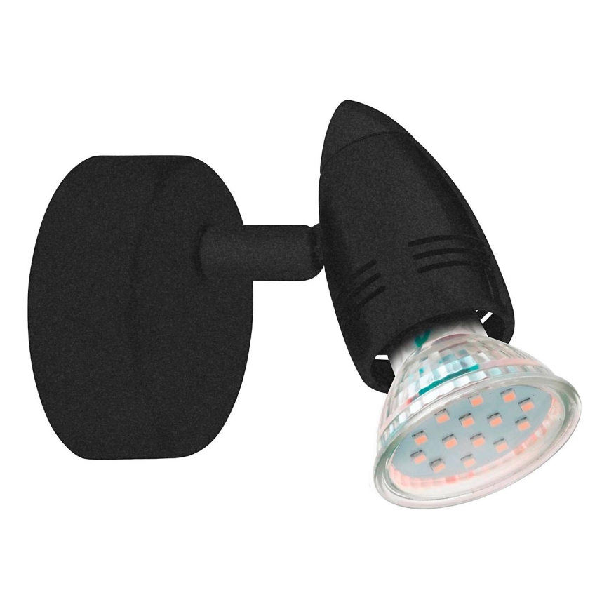 Eglo 780443 - LED Стенен спот SABADELL 1xGU10/2,8W/230V 3000K черен