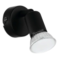 Eglo 780457 - LED Стенен спот ESCALERA 1xGU10/2,8W/230V 3000K черен