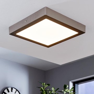 Eglo 78218 - LED таванно осветително тяло FUEVA LED/22W/230V 30x30 cm матов хром