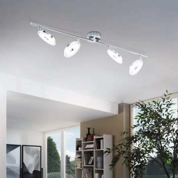Eglo 78684 - LED точково осветително тяло DORNES 4xLED/4,5W/230V, лъскав хром