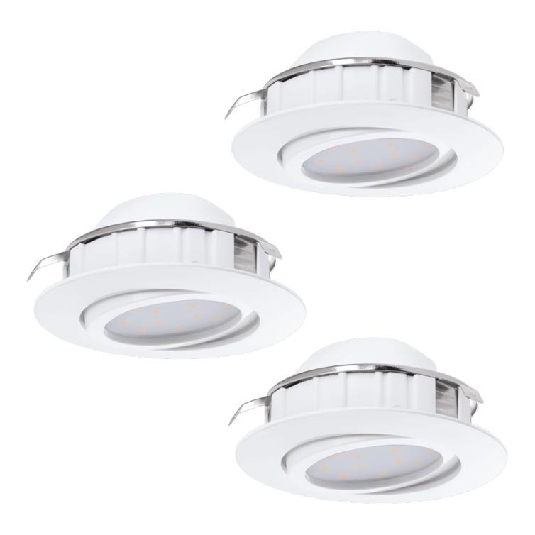 Eglo 78755 - К-кт 3x LED Лампа за окачен таван PINEDA 1xLED/6W/230V 3000K бял