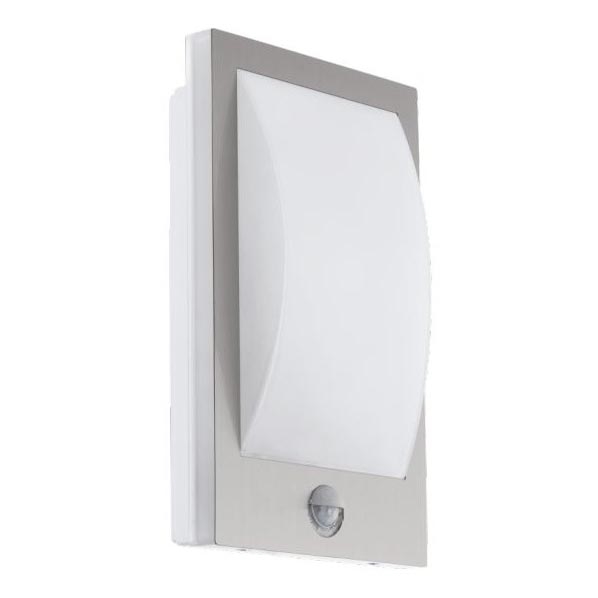 Eglo 79213 - Екстериорен аплик със сензор VERRES 1xE27/12W/230V IP44 матов хром