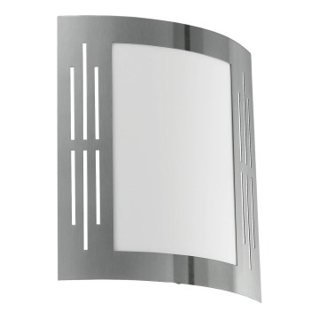 Eglo 79282 - Екстериорен аплик CITY 1xE27/60W/230V лъскав хром IP44