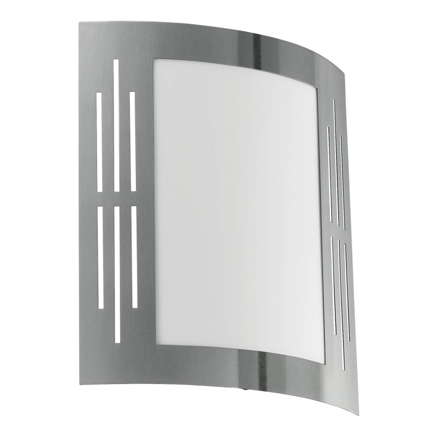 Eglo 79282 - Екстериорен аплик CITY 1xE27/60W/230V лъскав хром IP44