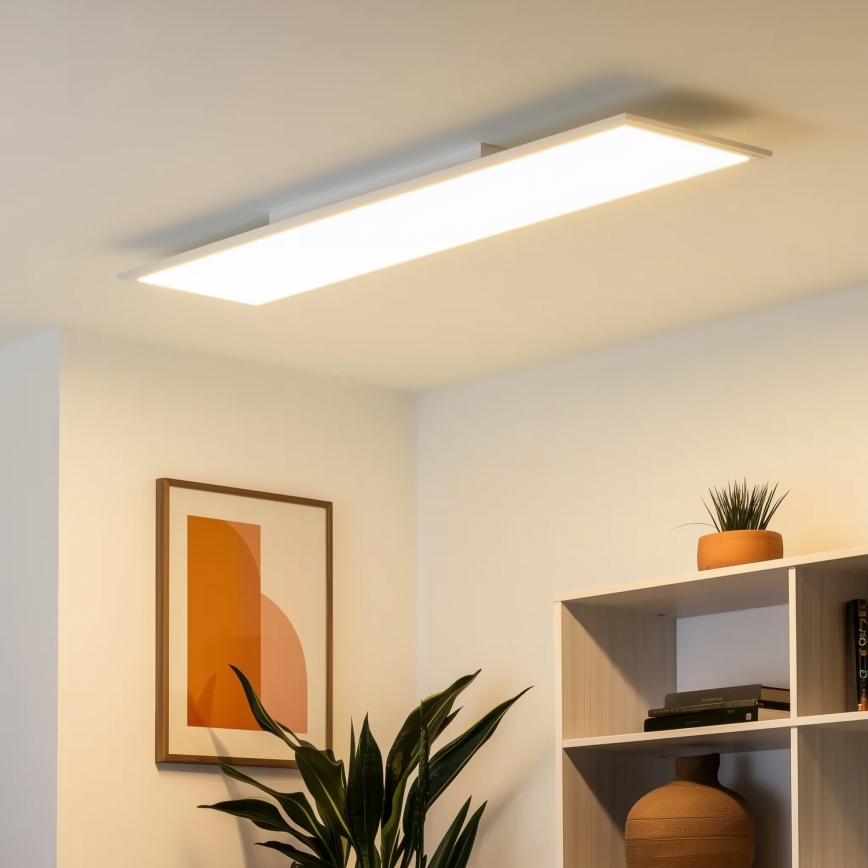 Eglo 79328 - LED Плафониера SALOBRENA-RW LED/34W/230V 2700/4000K 120x30 см бял