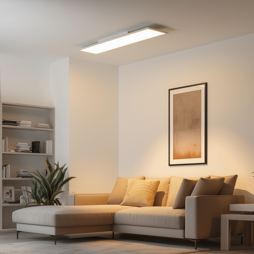 Eglo 79328 - LED Плафониера SALOBRENA-RW LED/34W/230V 2700/4000K 120x30 см бял