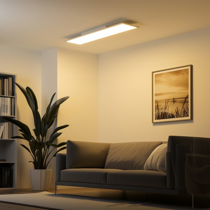 Eglo 79328 - LED Плафониера SALOBRENA-RW LED/34W/230V 2700/4000K 120x30 см бял