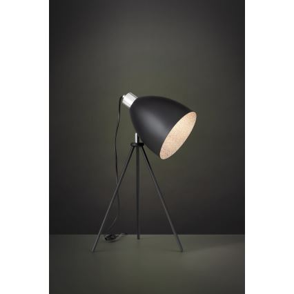 Eglo 79378 - Настолна лампа MAREPERLA 1xE27/60W/230V черна