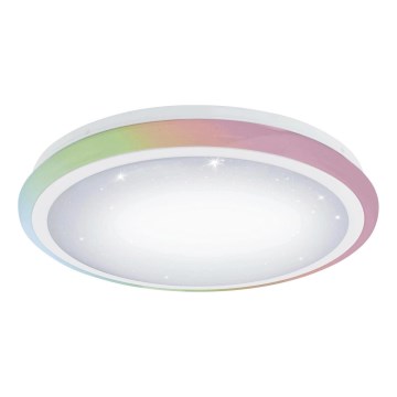 Eglo 79512 - LED RGB димируемо таванно осветително тяло LIPARI LED/24W/230V + дистанционно управление