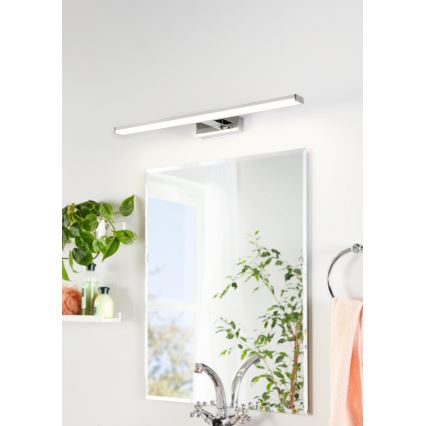 Eglo 79533 - LED Лампа за огледало в баня SARNOR LED/11W/230V 60 см IP44 лъскав хром