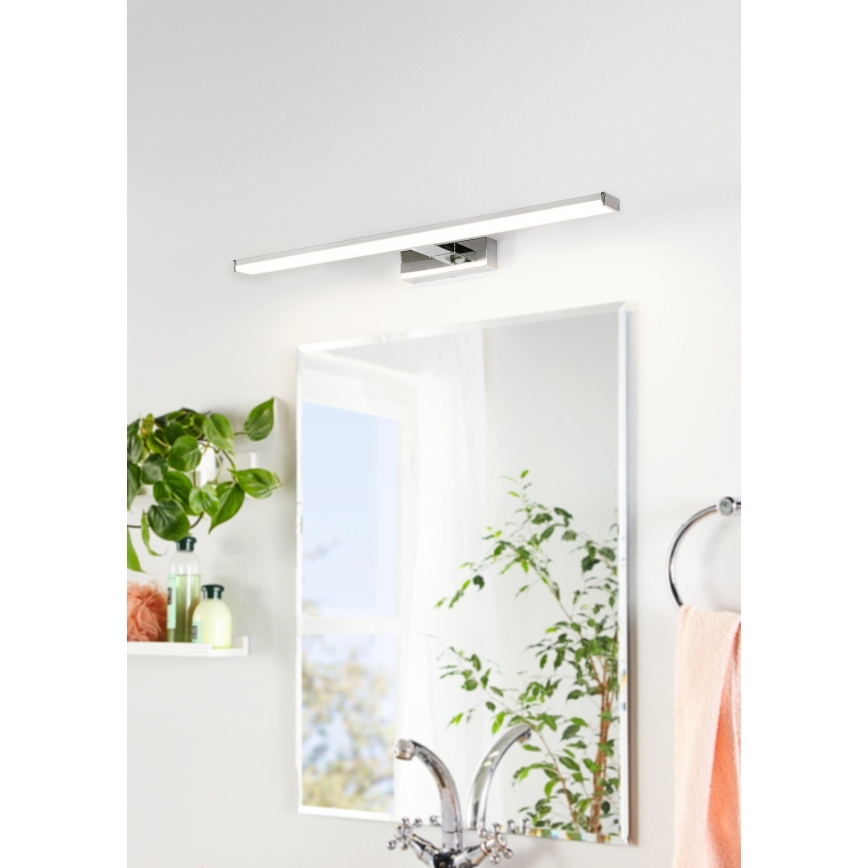 Eglo 79533 - LED Лампа за огледало в баня SARNOR LED/11W/230V 60 см IP44 лъскав хром