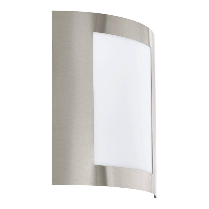Eglo 79592 - Екстериорен аплик FIDELIDAD 1xE27/60W/230V IP44 матов хром