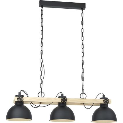 Eglo 79896 - Пендел LUBENHAM 3xE27/28W/230V