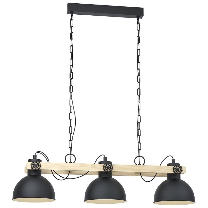 Eglo 79896 - Пендел LUBENHAM 3xE27/28W/230V