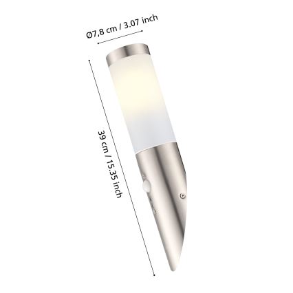 EGLO - Външно стенен сензорен осветител 1xE27/15W IP44