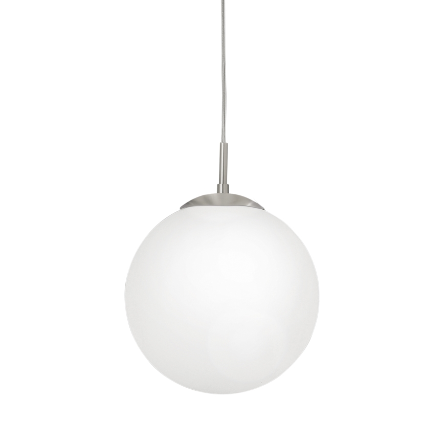 EGLO - Пендел 1xE27/60W/230V Ø 25 см бял