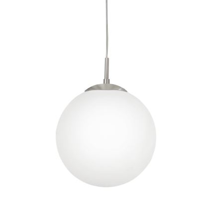 EGLO - Пендел 1xE27/60W/230V Ø 30 см бял