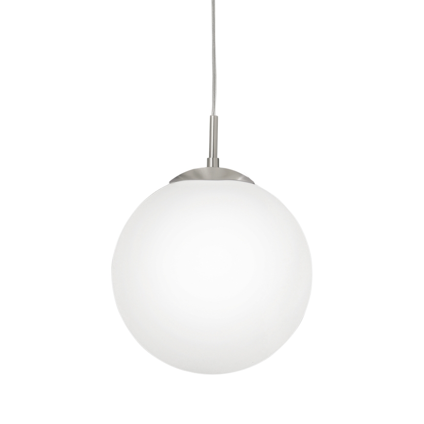 EGLO - Пендел 1xE27/60W/230V Ø 30 см бял