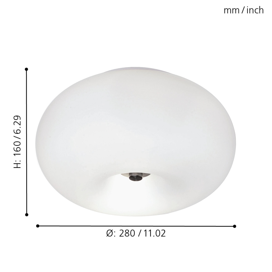 EGLO - Плафон OPTICA 2xE27/60W Ø 28 см