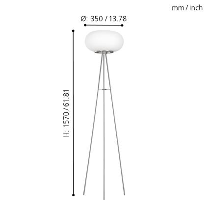 EGLO - Лампион OPTICA 2xE27/60W Ø 35 см
