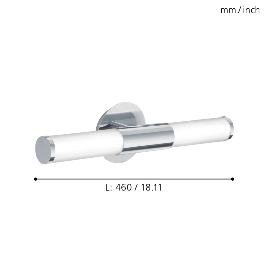 Eglo - За баня Стенна лампа 2xE14/40W/230V IP44