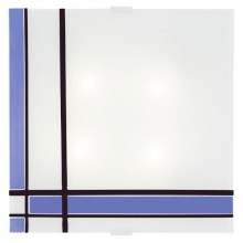 EGLO 87501 - Лампа за таван PIET 2xE14/40W синя