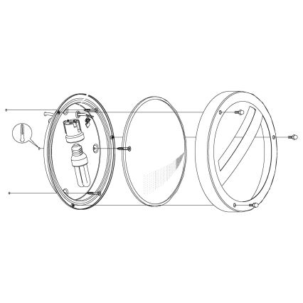 Eglo - Екстериорна Стенна лампа 1xE27/15W/230V IP44