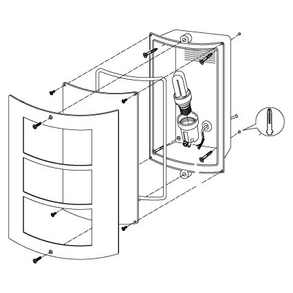 Eglo - Екстериорна Стенна лампа 1xE27/15W/230V IP44