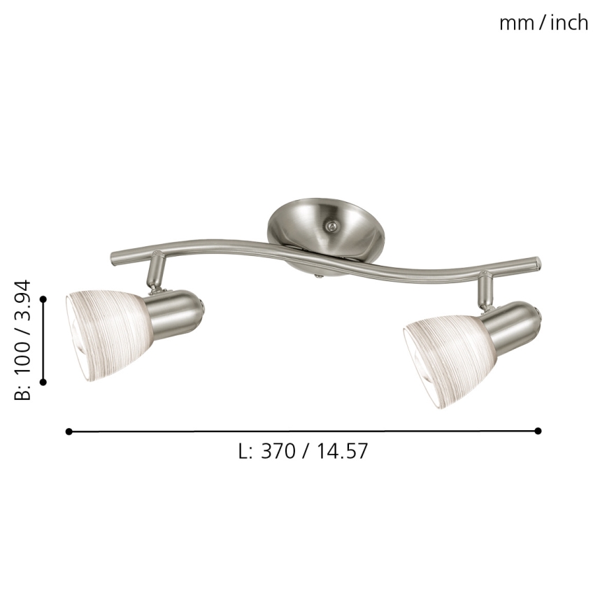 Eglo - Точково осветително тяло 2xE14/40W