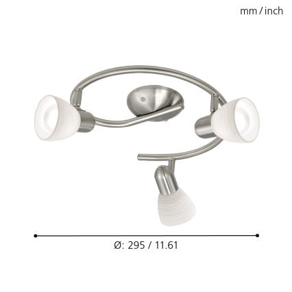 Eglo - Точково осветително тяло 3xE14/40W