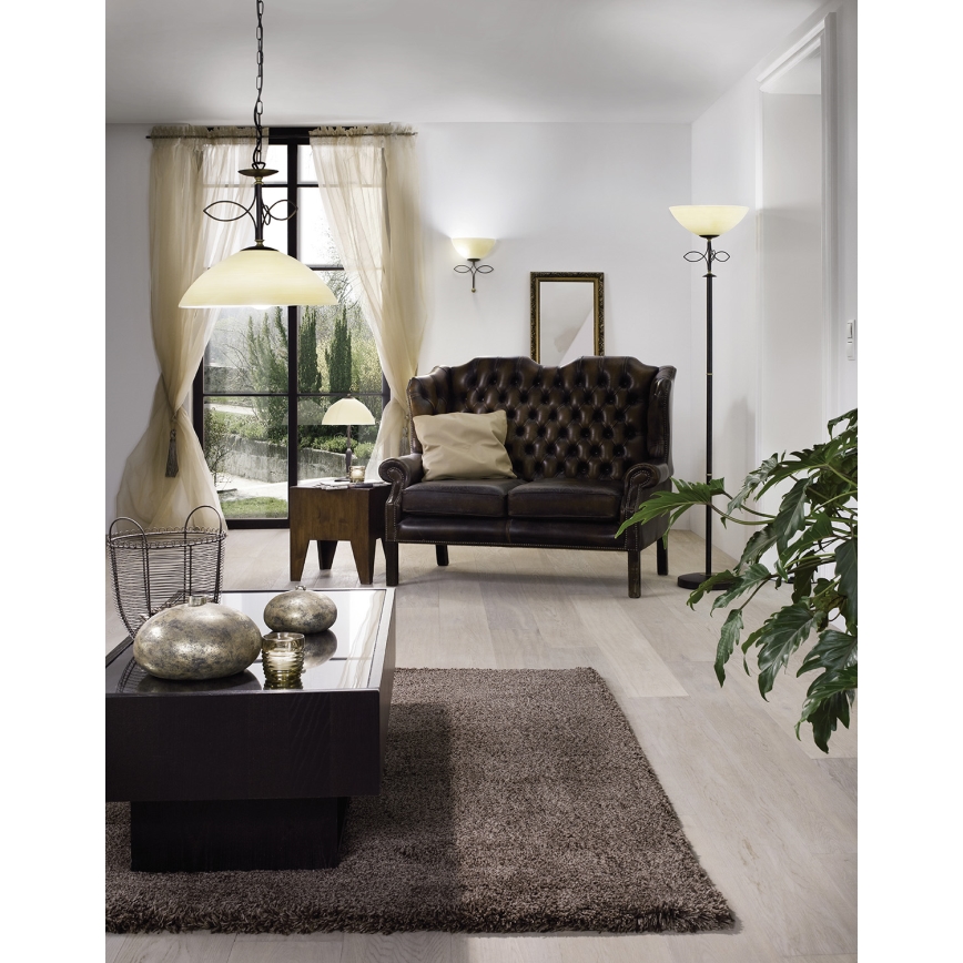 EGLO 89135 - Стенна лампа BELUGA 1xE27/60W антично кафява