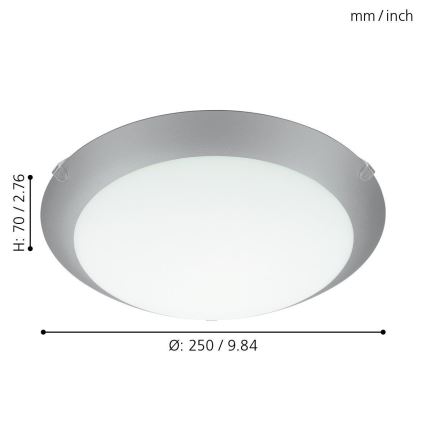 Eglo - Лампа за таван 1xE27/25W/230V