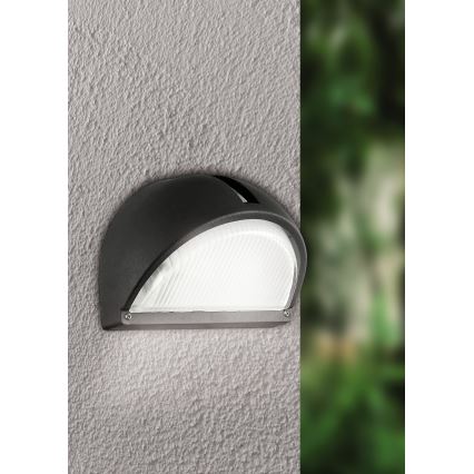 Eglo - Екстериорна Стенна лампа 1xE27/60W черна IP44