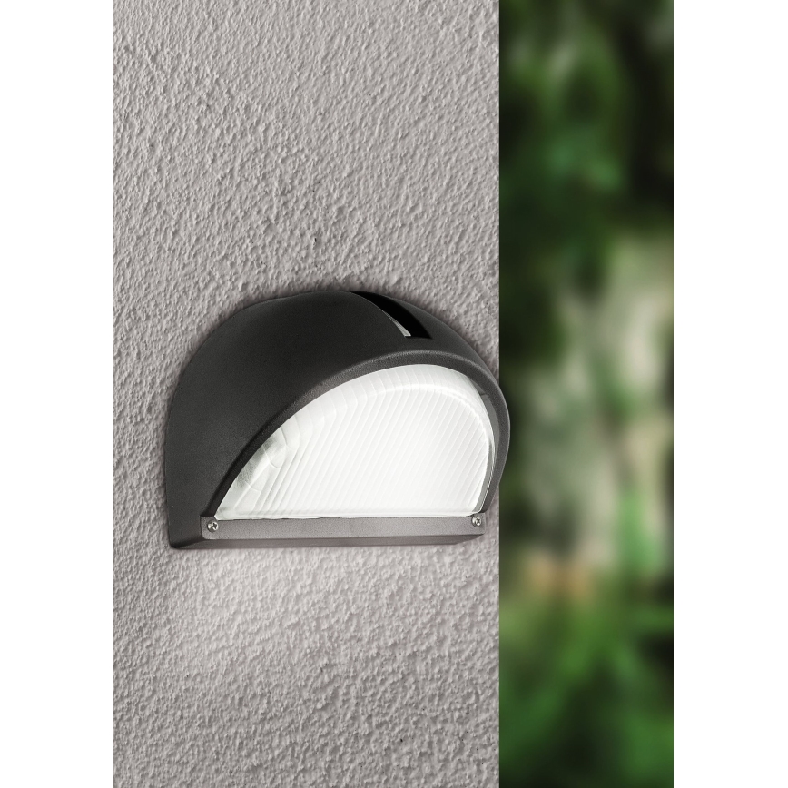 Eglo - Екстериорна Стенна лампа 1xE27/60W черна IP44