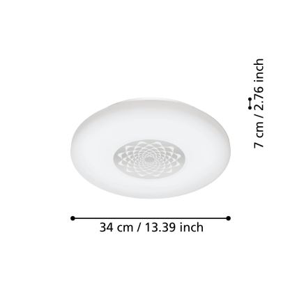 Eglo - LED Димируема лампа LED/15,6W/230V 2700-6500K