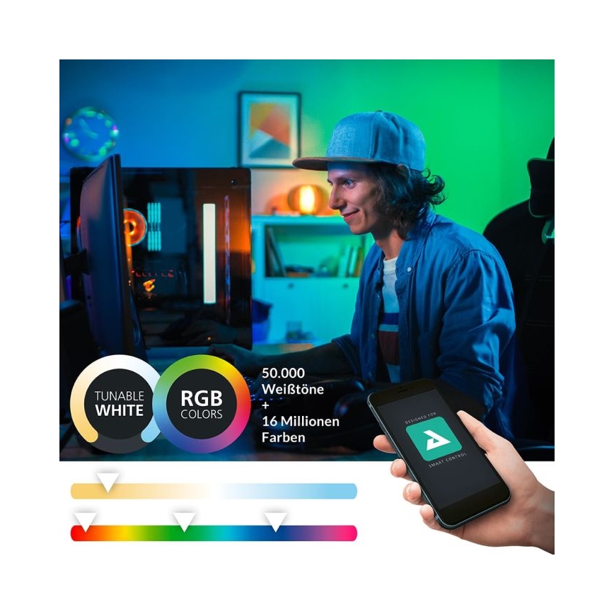 Eglo - LED RGBW регулируемо осветление за баня за огледало 15,6W/230V IP44 ZigBee