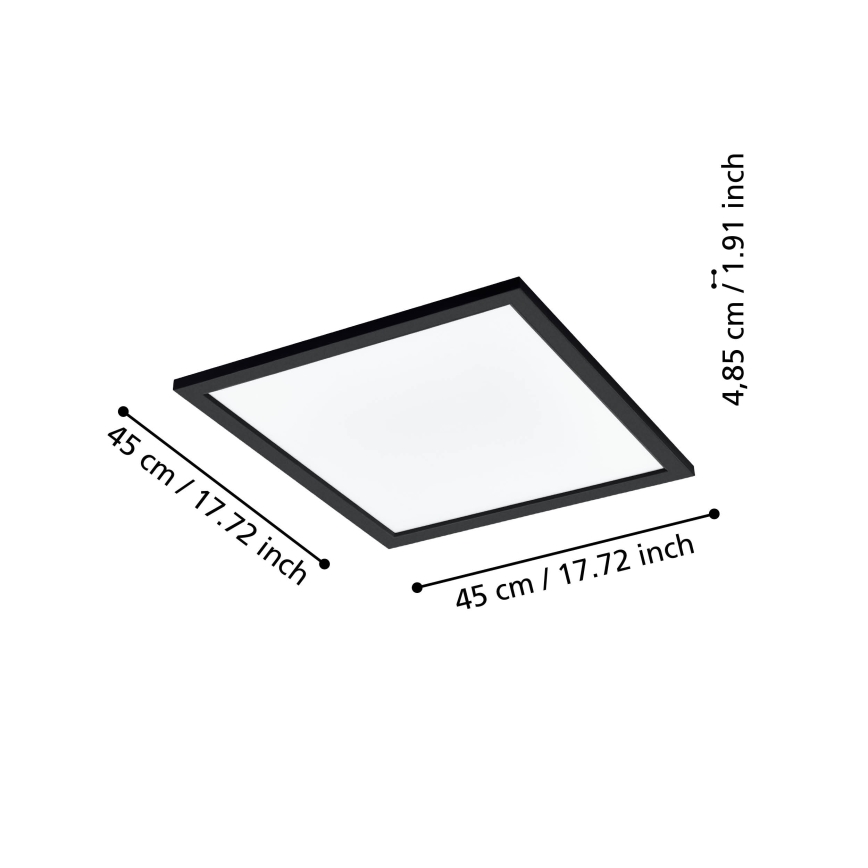 Eglo - LED Димируема лампа LED/21,5W/230V черeн ZigBee