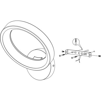 Eglo - LED RGBW Димируем аплик LED/16W/230V ZigBee