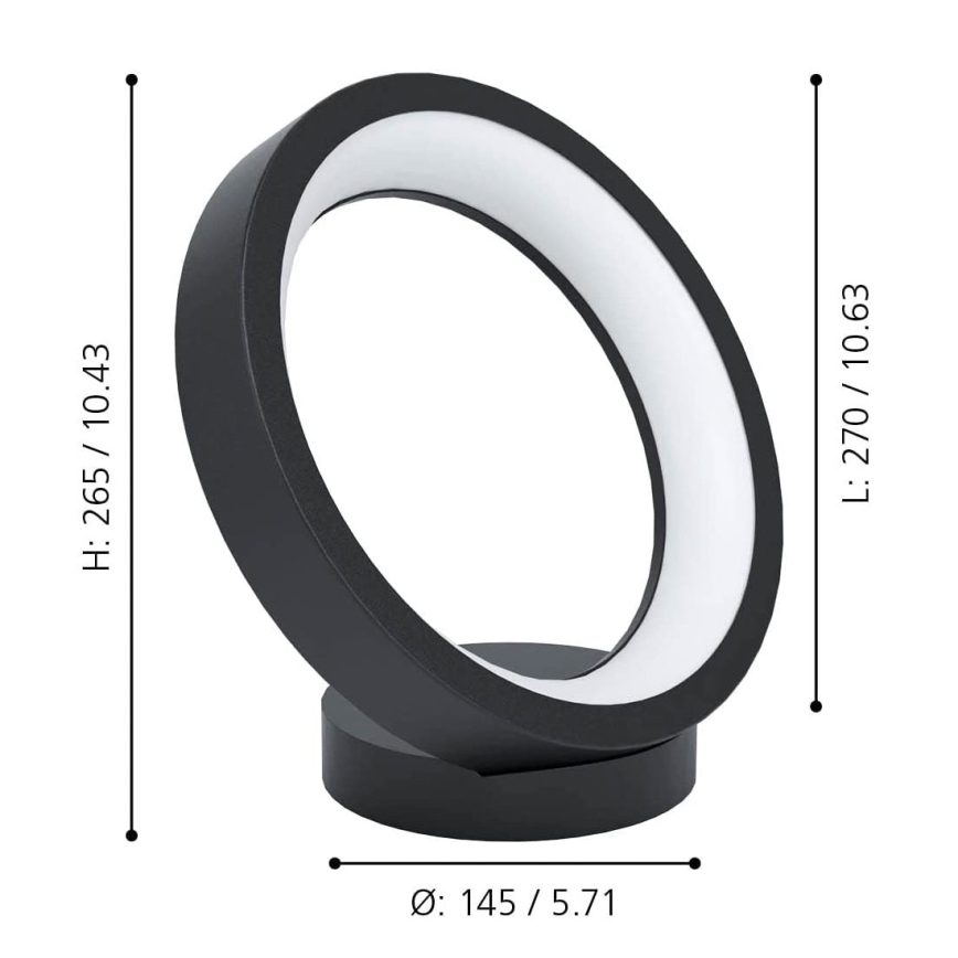 Eglo - LED RGBW Димируема настолна лампа LED/16W/230V ZigBee